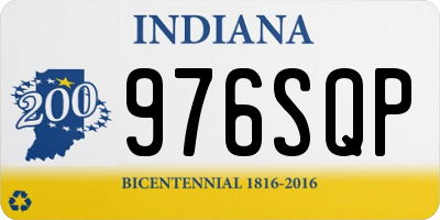 IN license plate 976SQP