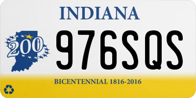 IN license plate 976SQS