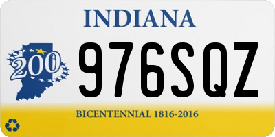 IN license plate 976SQZ