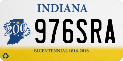 IN license plate 976SRA