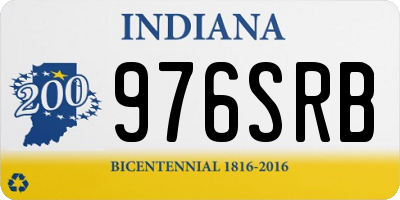 IN license plate 976SRB