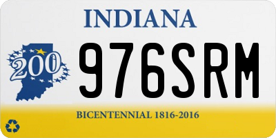 IN license plate 976SRM