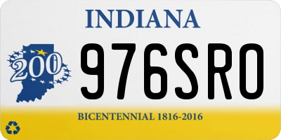 IN license plate 976SRO