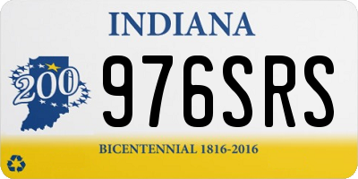 IN license plate 976SRS