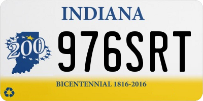IN license plate 976SRT