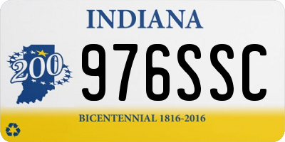 IN license plate 976SSC