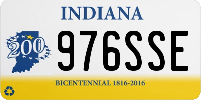 IN license plate 976SSE