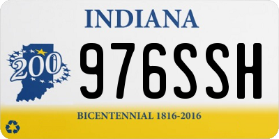 IN license plate 976SSH