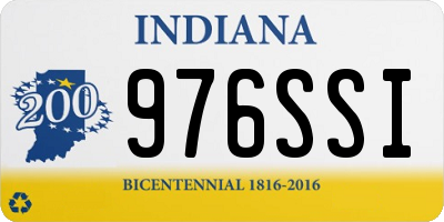 IN license plate 976SSI