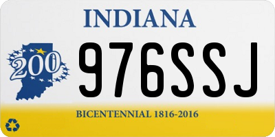 IN license plate 976SSJ