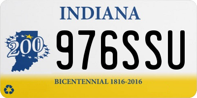 IN license plate 976SSU