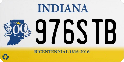 IN license plate 976STB