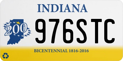 IN license plate 976STC