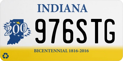 IN license plate 976STG