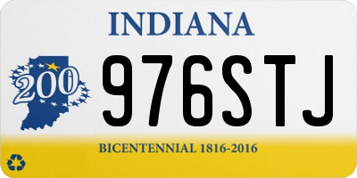 IN license plate 976STJ