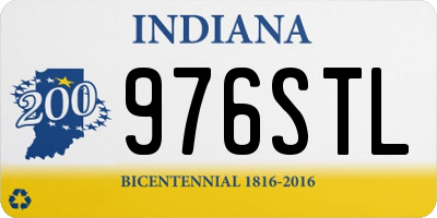 IN license plate 976STL