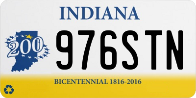 IN license plate 976STN