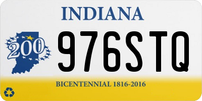IN license plate 976STQ