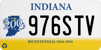 IN license plate 976STV