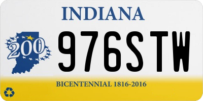 IN license plate 976STW