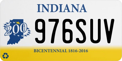 IN license plate 976SUV