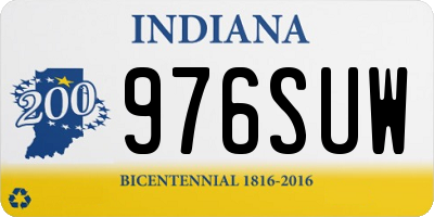 IN license plate 976SUW
