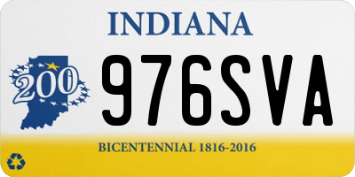 IN license plate 976SVA