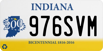 IN license plate 976SVM