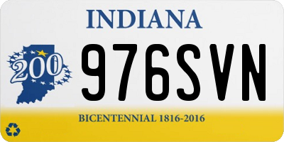 IN license plate 976SVN