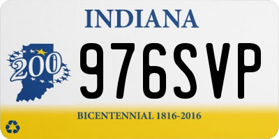 IN license plate 976SVP
