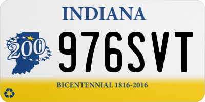 IN license plate 976SVT