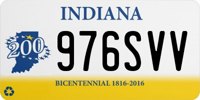 IN license plate 976SVV