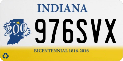 IN license plate 976SVX