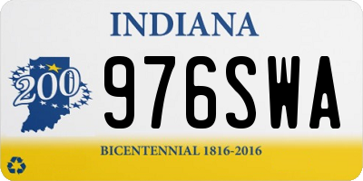 IN license plate 976SWA