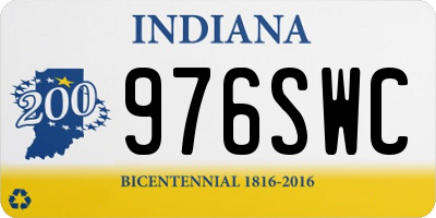 IN license plate 976SWC