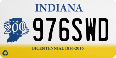 IN license plate 976SWD
