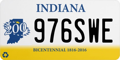 IN license plate 976SWE