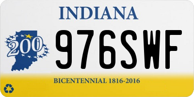 IN license plate 976SWF