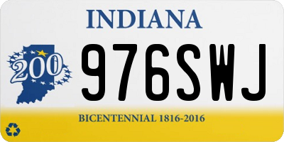 IN license plate 976SWJ