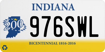 IN license plate 976SWL
