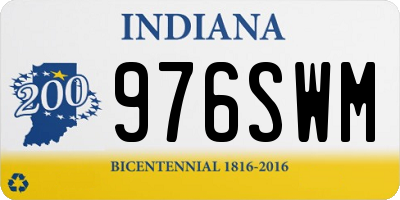 IN license plate 976SWM