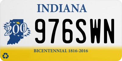 IN license plate 976SWN