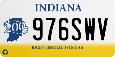 IN license plate 976SWV
