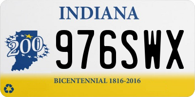 IN license plate 976SWX