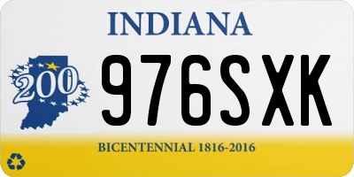IN license plate 976SXK