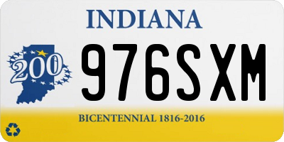 IN license plate 976SXM