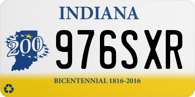 IN license plate 976SXR