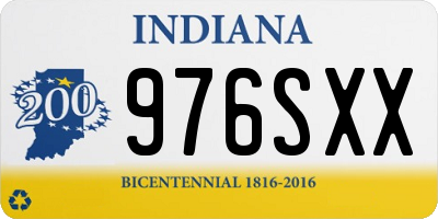 IN license plate 976SXX