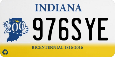 IN license plate 976SYE