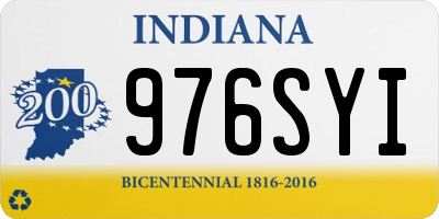 IN license plate 976SYI